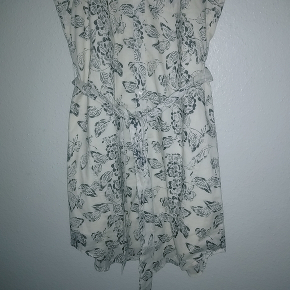 Banana Republic 4 Batik Sleeveless Cotton Button Down Front Collared Shirt Dress - Picture 5 of 9